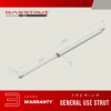 General Use Gas Strut 1200mm Extended, 500mm stroke, 20/42 Diameter, with EF-E8 eyes attached