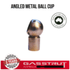 Angled Metal Ball Cup 10mm Diameter, 19mm Length, M8x1.25 Thread -