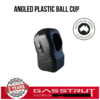 Angled Plastic Ball Cup, 10mm Diameter, 18mm Length, M8 Thread -