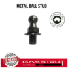 Metal Ball Stud 16mm Diameter, 20mm Length, M10 Thread -