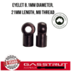 Eyelet 8.1mm Diameter, 21mm Length, M8 Thread -