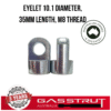 Eyelet 10.1 diameter, 35mm length, M8 thread -