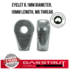 Eyelet 8.1mm Diameter, 18mm Length, M6 Thread -