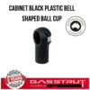 Cabinet Black Plastic Bell Shaped Ball Cup, 10mm Diameter, 18mm Length, M6 Thread -