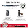 750mm Extended Length, 8/18 Diameter Gas Strut -